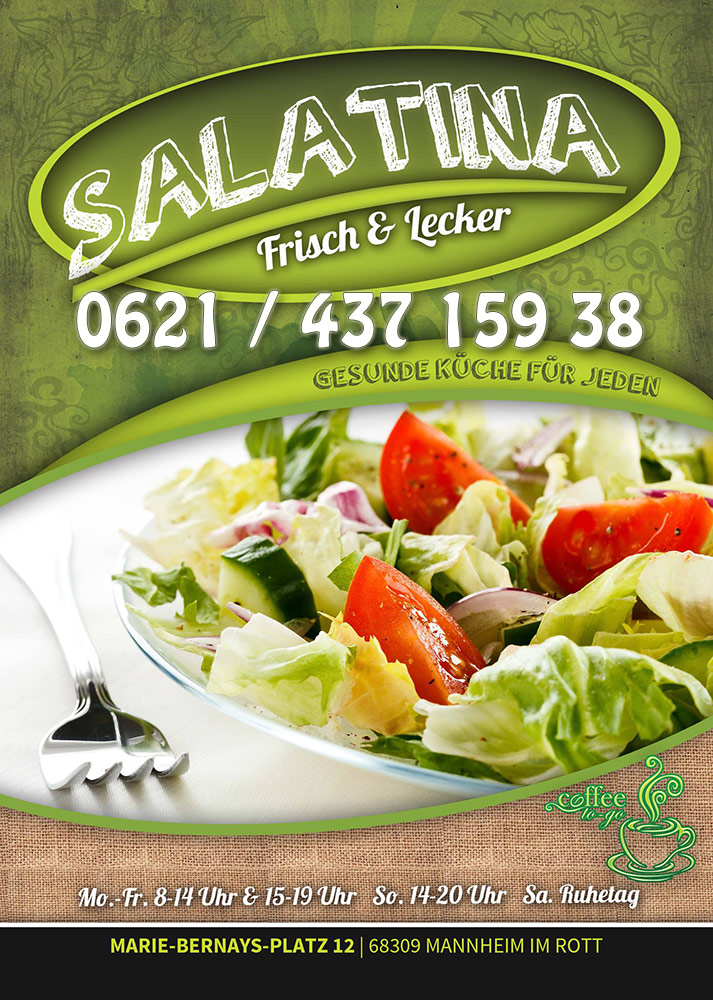 SALATINA Mannheim | Frisch & Lecker | GESUNDE KÜCHE FÜR JEDEN, 0621/43715938